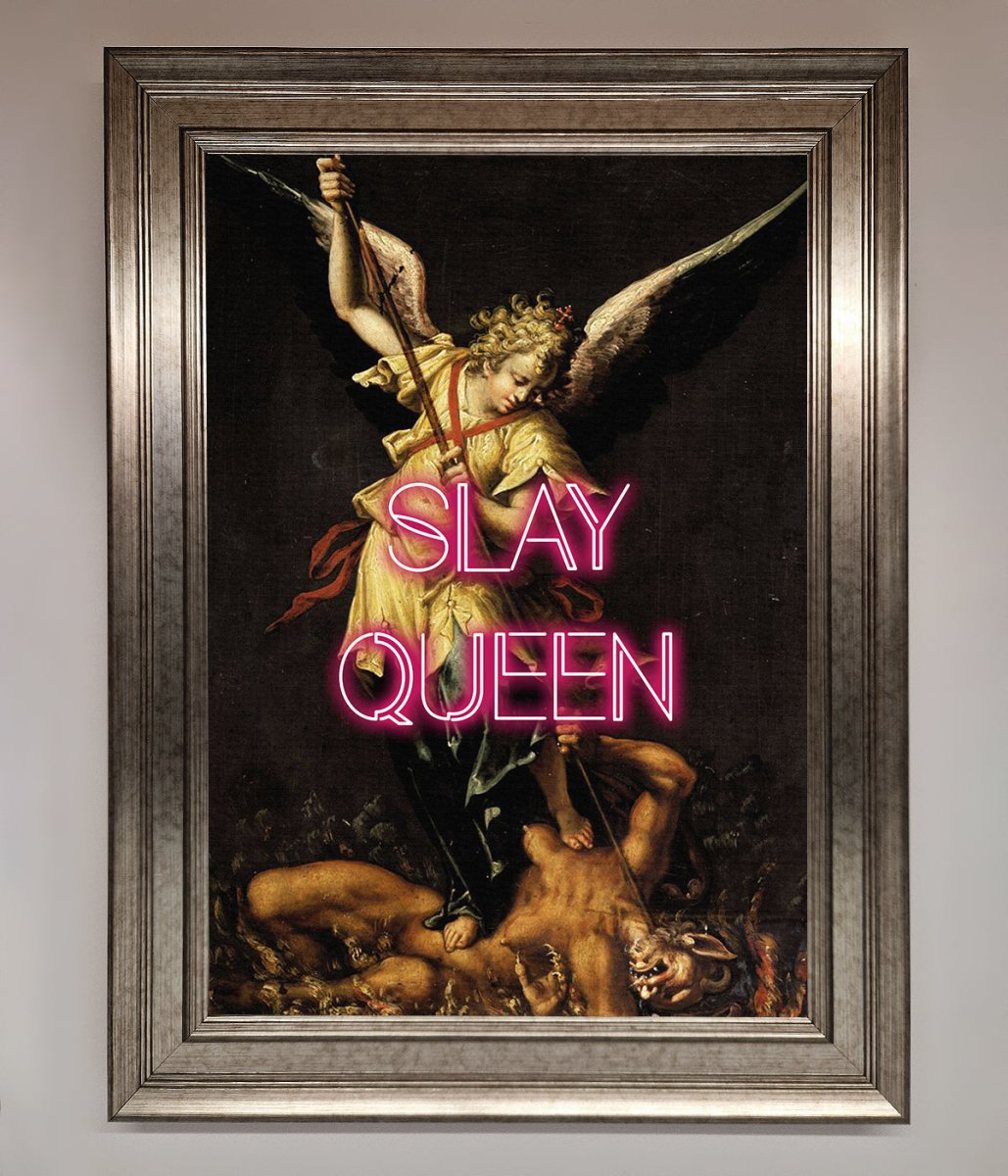 Slay Queen Altered Art Framed Print-14