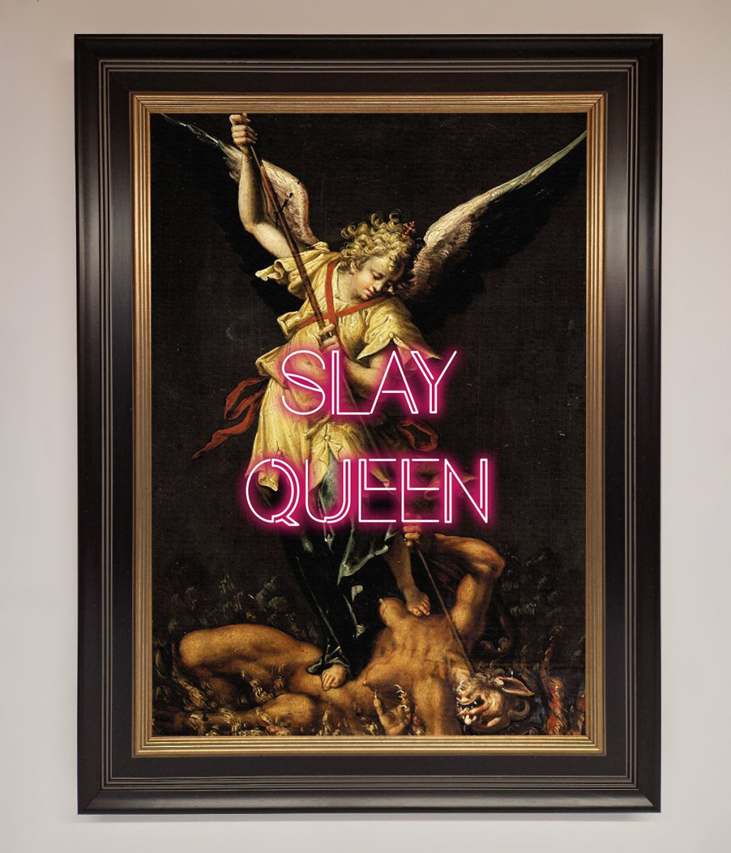 Slay Queen Altered Art Framed Print-17