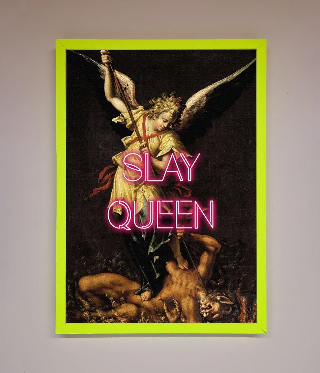 Slay Queen Altered Art Framed Print-8