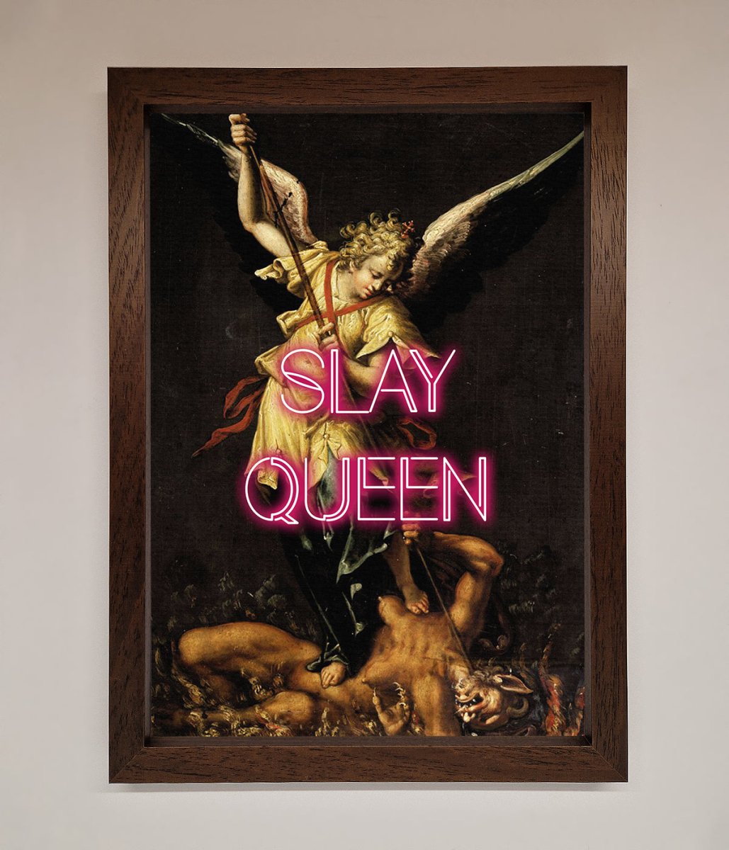 Slay Queen Altered Art Framed Print-18