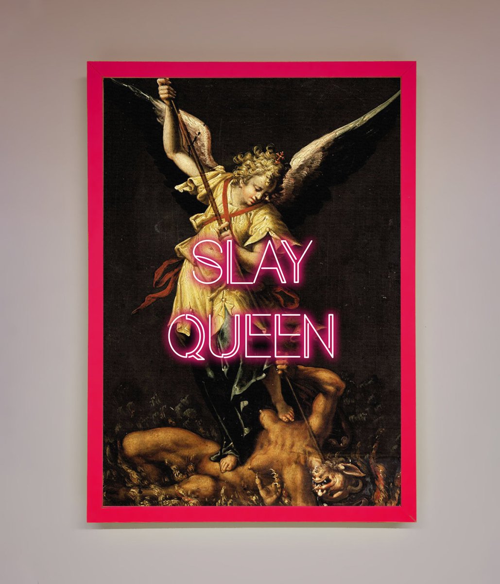 Slay Queen Altered Art Framed Print-5