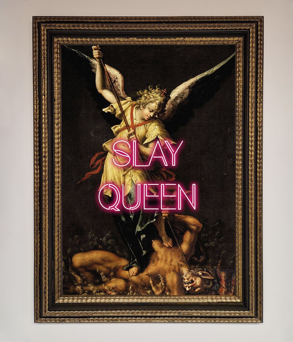 Slay Queen Altered Art Framed Print-12