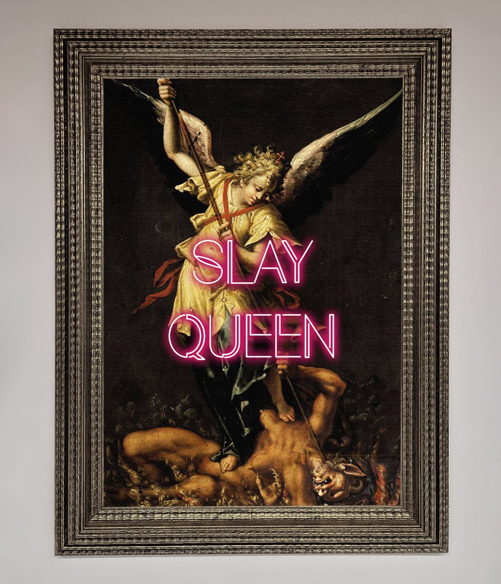 Slay Queen Altered Art Framed Print-11