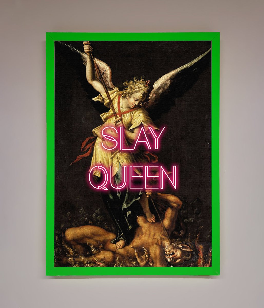 Slay Queen Altered Art Framed Print-9