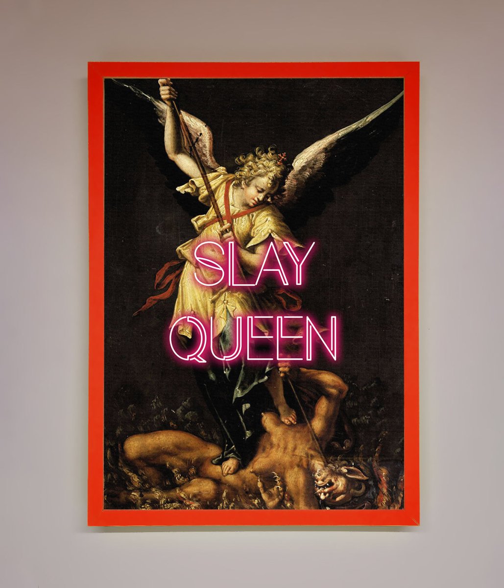 Slay Queen Altered Art Framed Print-7