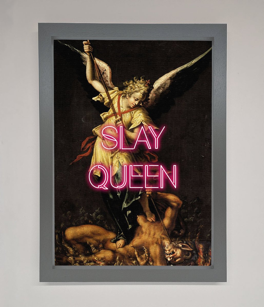 Slay Queen Altered Art Framed Print-4