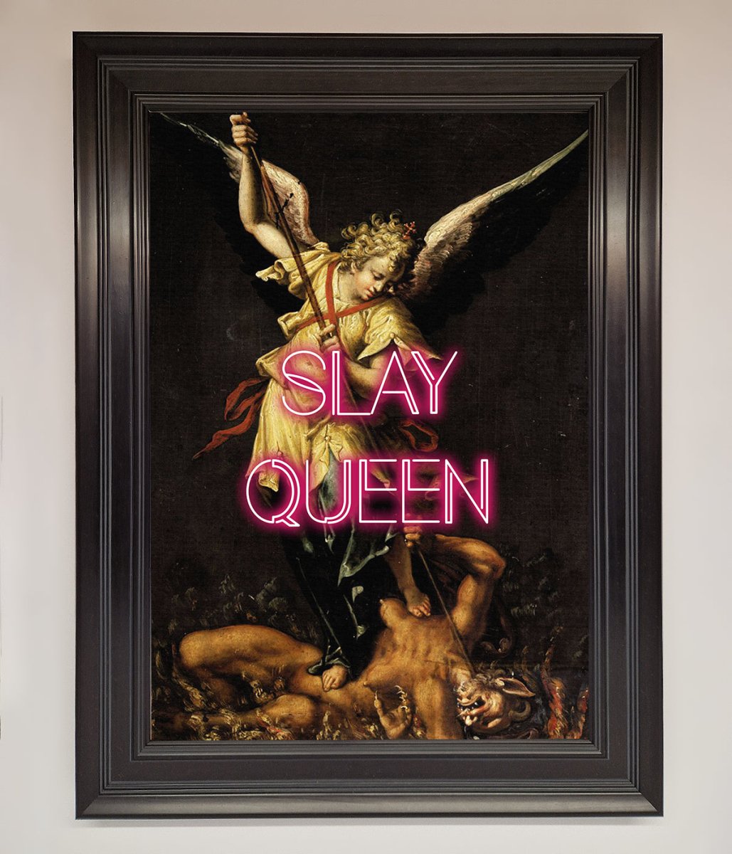 Slay Queen Altered Art Framed Print-15