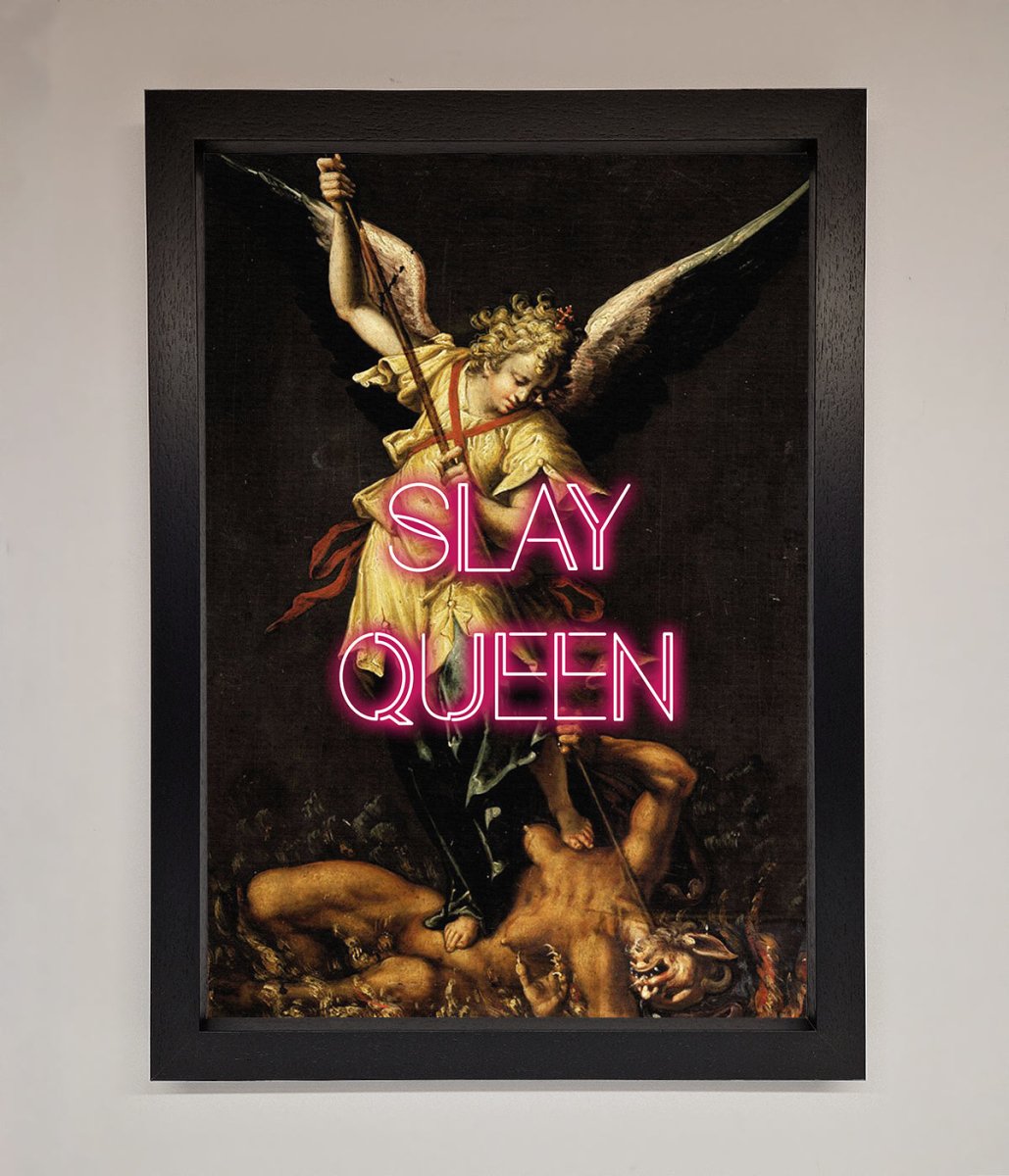 Slay Queen Altered Art Framed Print-1