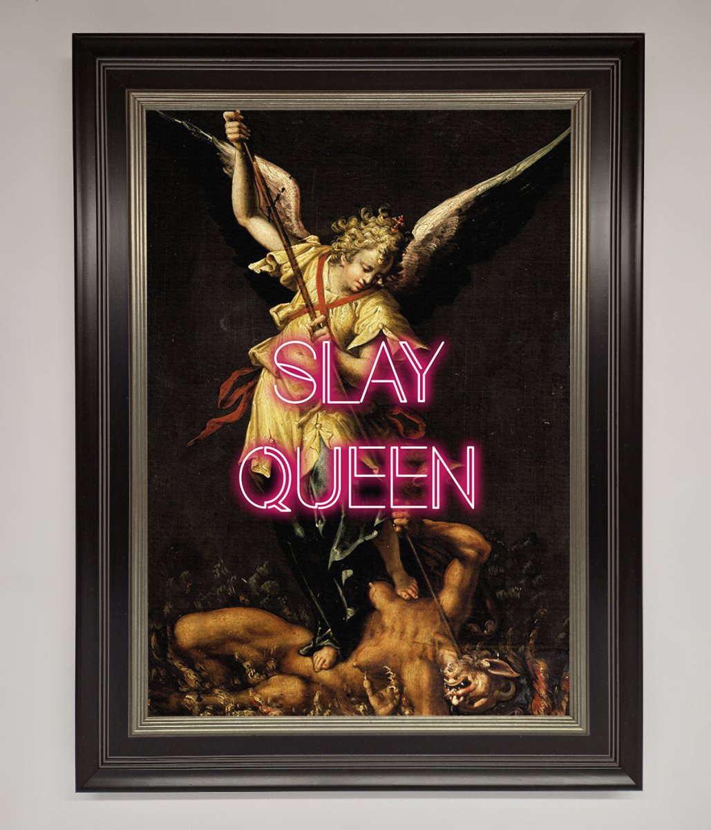 Slay Queen Altered Art Framed Print-16