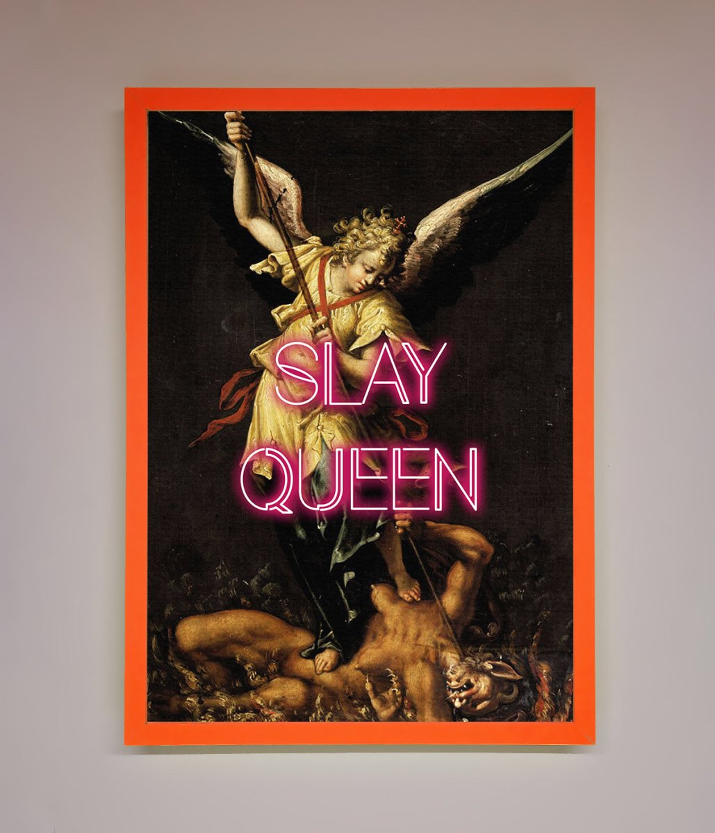 Slay Queen Altered Art Framed Print-6