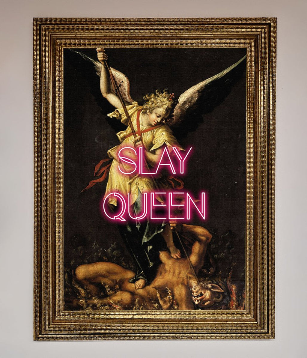 Slay Queen Altered Art Framed Print-10