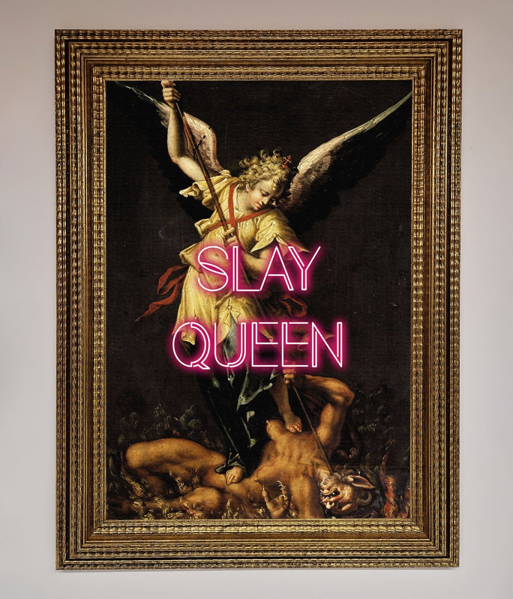 Slay Queen Altered Art Framed Print-10
