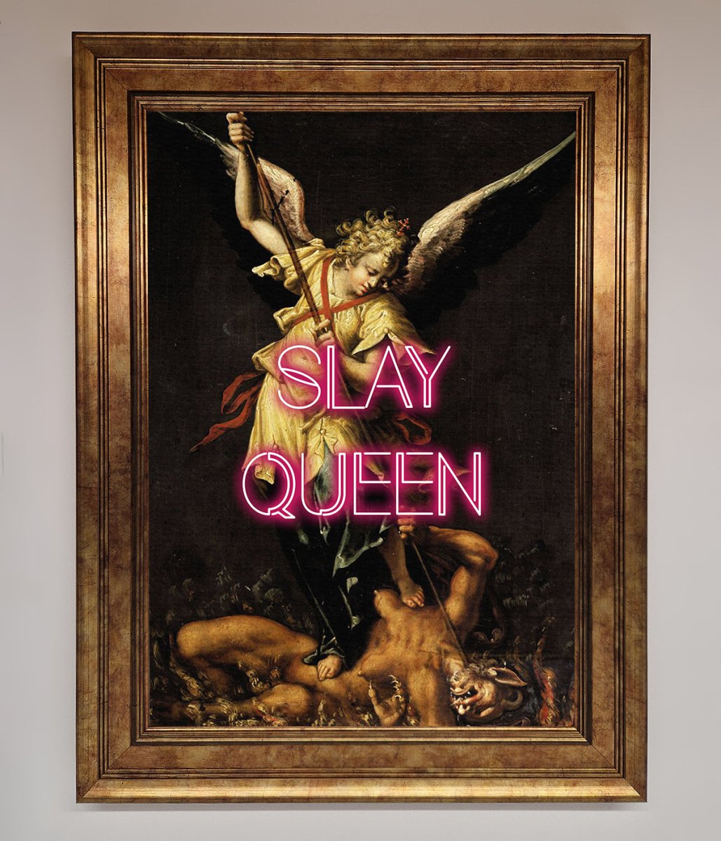 Slay Queen Altered Art Framed Print-0