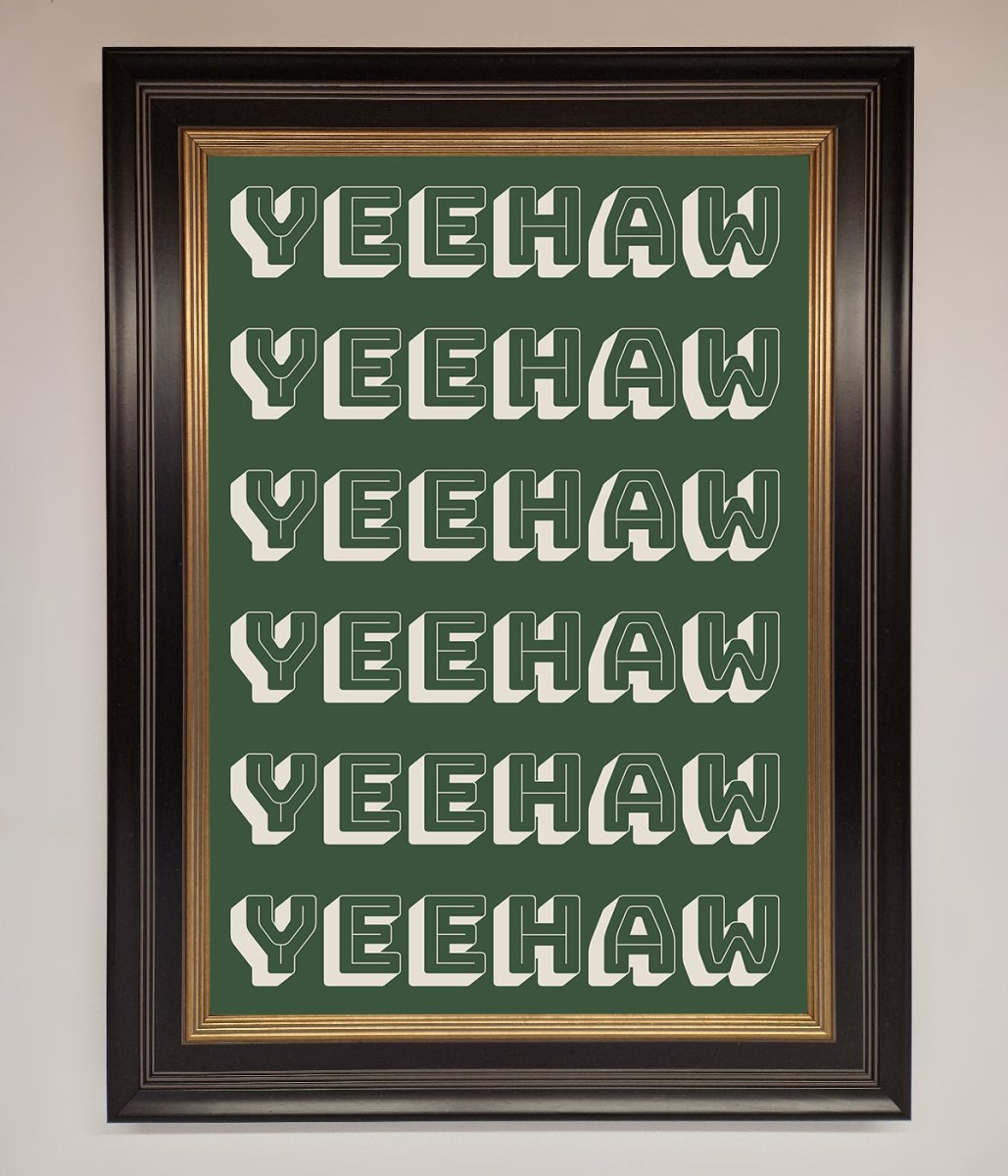 Yeehaw Yeehaw Framed Poster-9