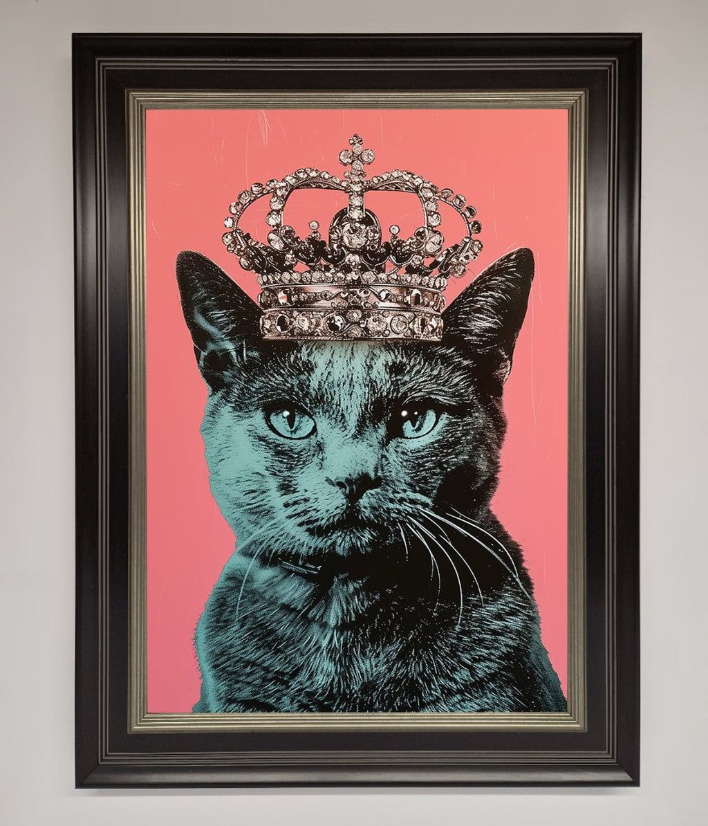 Your Majesty Cat Framed Print-7