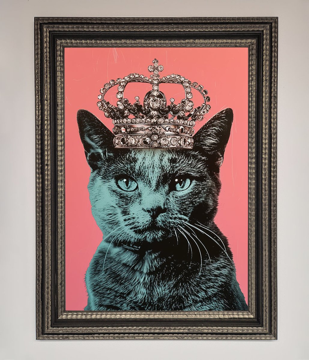 Your Majesty Cat Framed Print-17