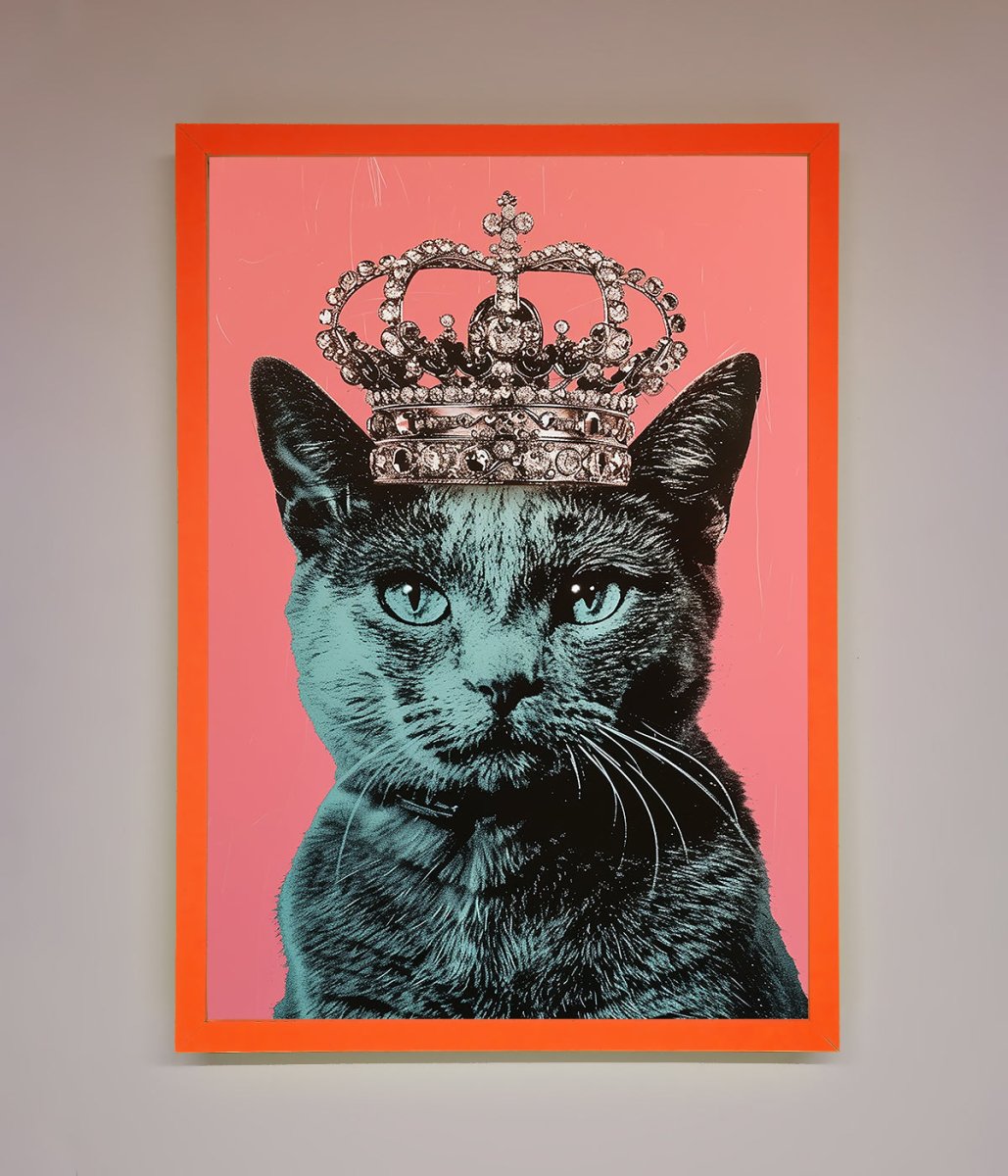 Your Majesty Cat Framed Print-10