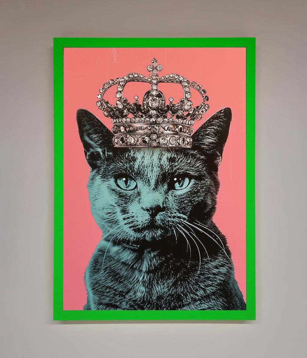 Your Majesty Cat Framed Print-11