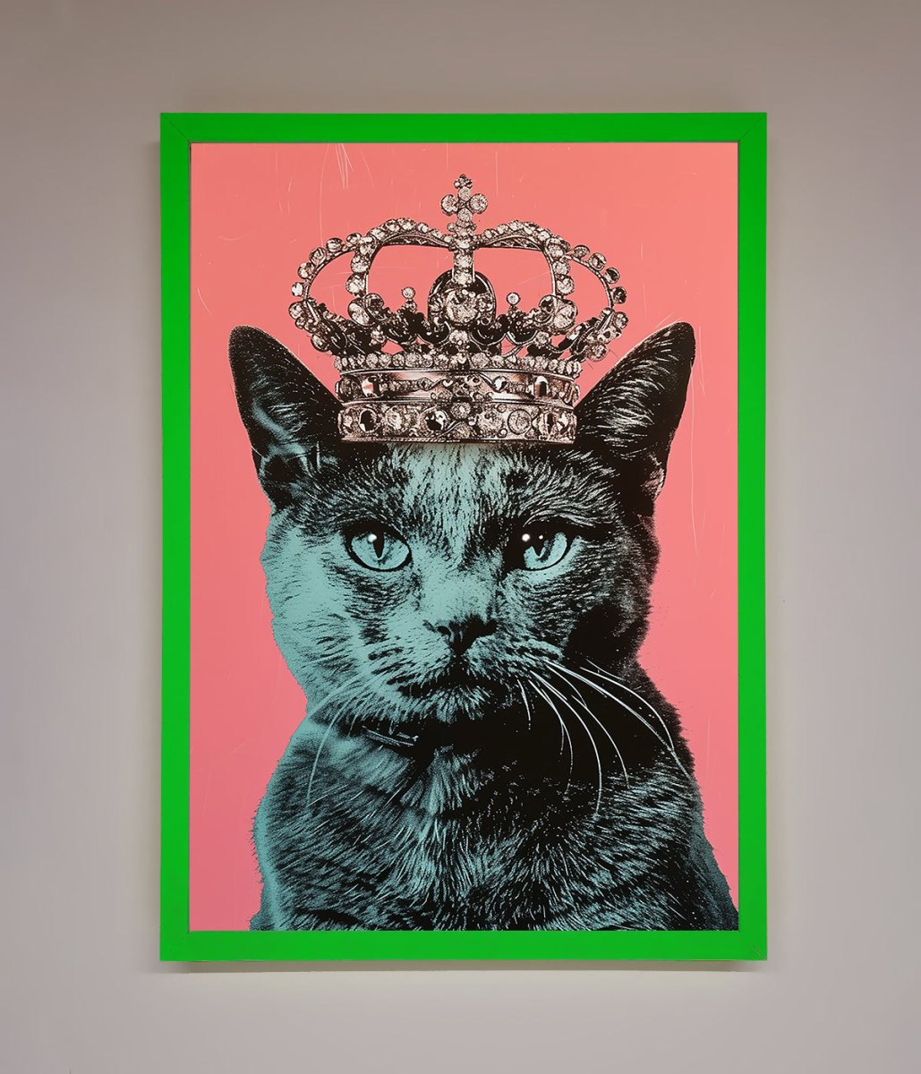Your Majesty Cat Framed Print-11